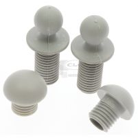 Embouts de repose-jambes gris pour fauteuil